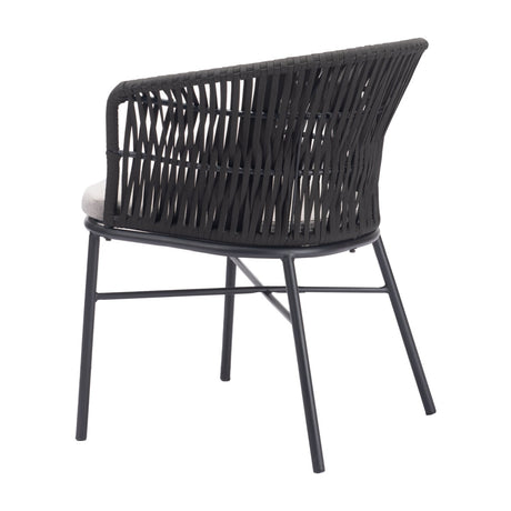 Contemporary Black Outdoor Dining Chairs (2) | OROA Modern | Oroa.com