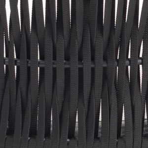   Contemporary Black Outdoor Dining Chairs (2) | Oroa.com