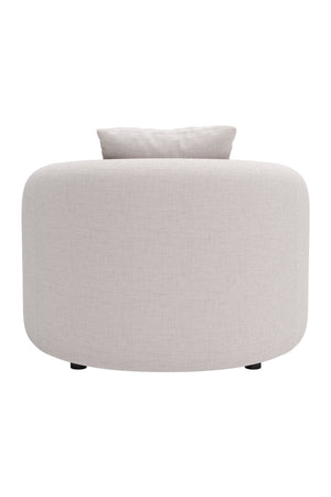 Beige Upholstered Outdoor Accent Chair | OROA Modern Sunny Isles | Oroa.com