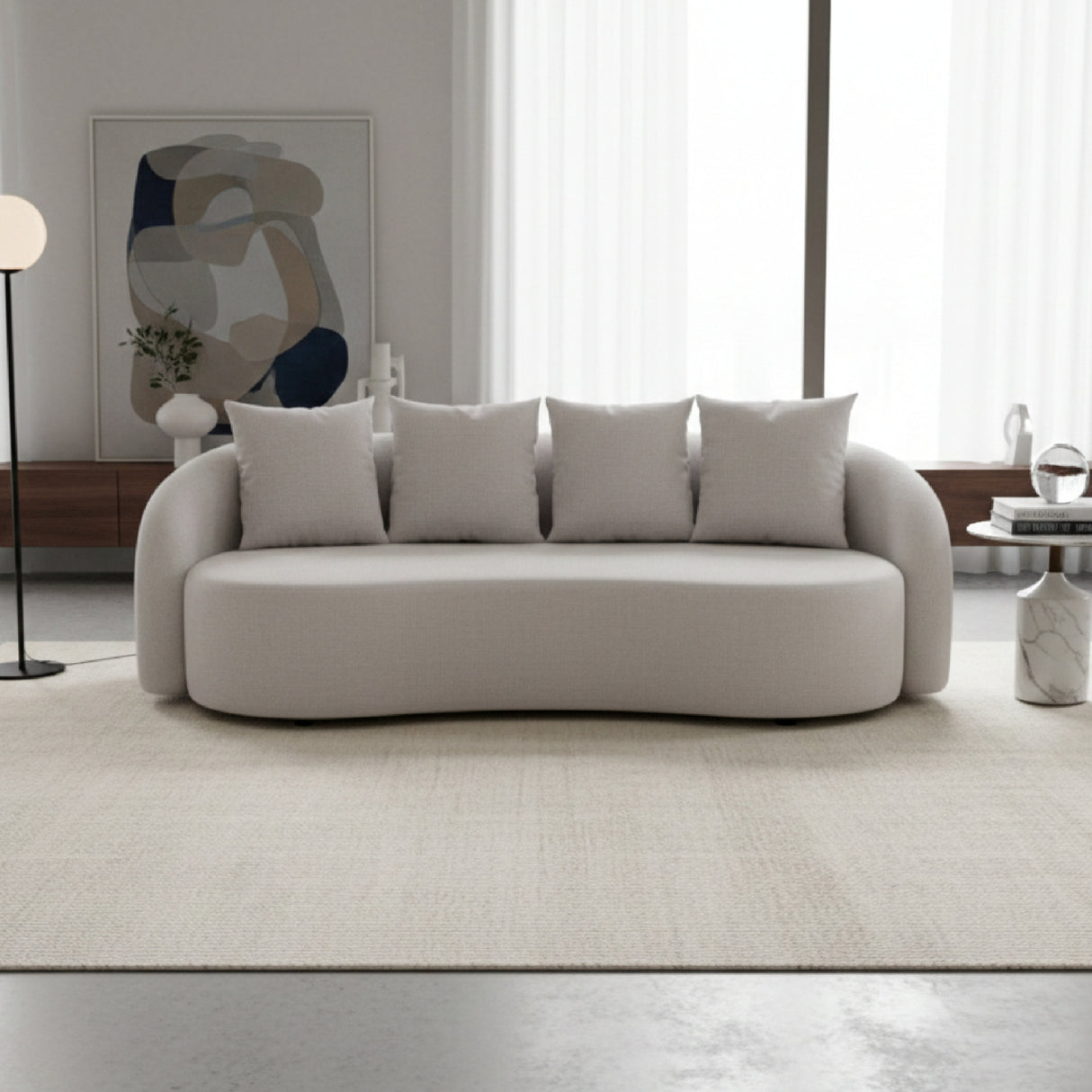 Beige Freeform Outdoor Sofa | OROA Modern Sunny Isles | Oroa.com
