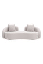 Beige Freeform Outdoor Loveseat | OROA Modern Sunny Isles | Oroa.com