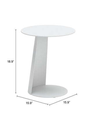 White Outdoor Side Table | OROA Modern Sunny Isles | Oroa.com