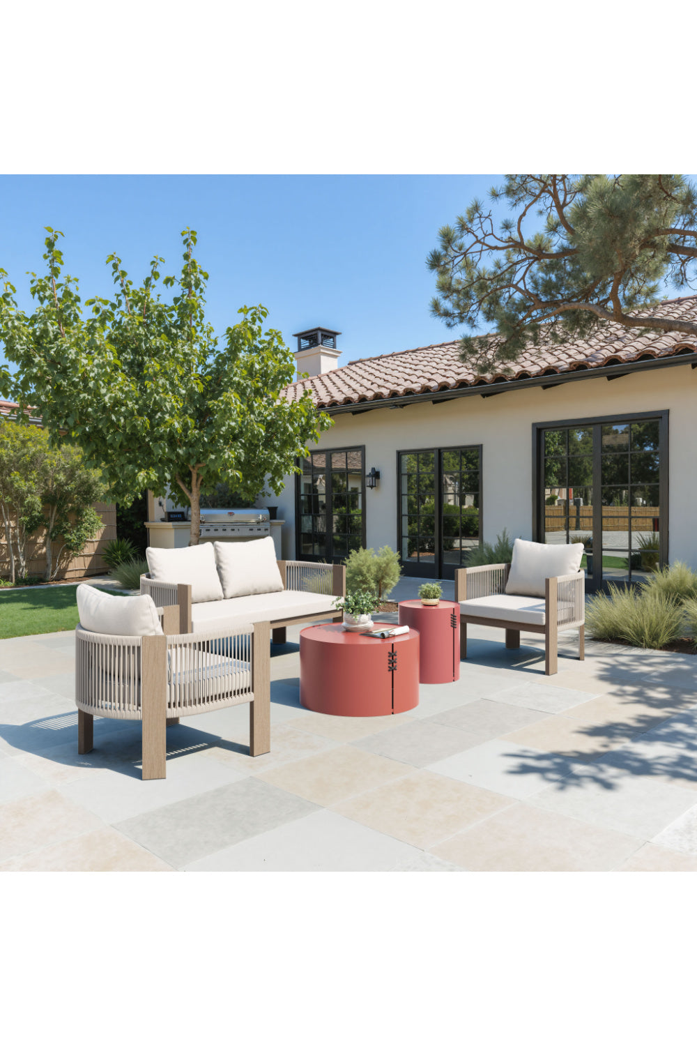 Beige Outdoor Accent Chair | OROA Modern Rebel | Oroa.com