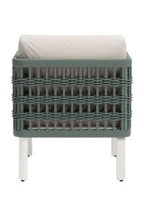 White Olefin Outdoor Lounge Armchair | OROA Modern Bridgehampton | Oroa.com
