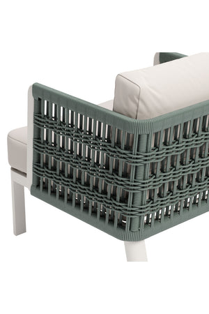 White Olefin Outdoor Lounge Armchair | OROA Modern Bridgehampton | Oroa.com