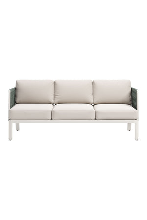 White Olefin Outdoor Sofa | OROA Modern Bridgehampton | Oroa.com