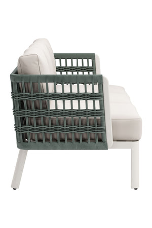 White Olefin Outdoor Sofa | OROA Modern Bridgehampton | Oroa.com