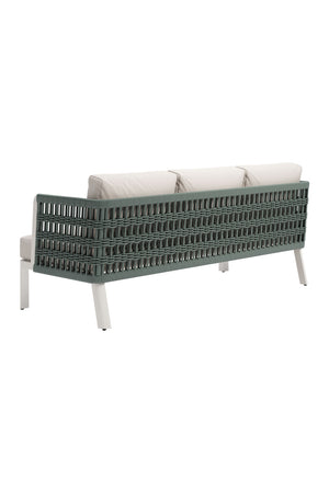 White Olefin Outdoor Sofa | OROA Modern Bridgehampton | Oroa.com