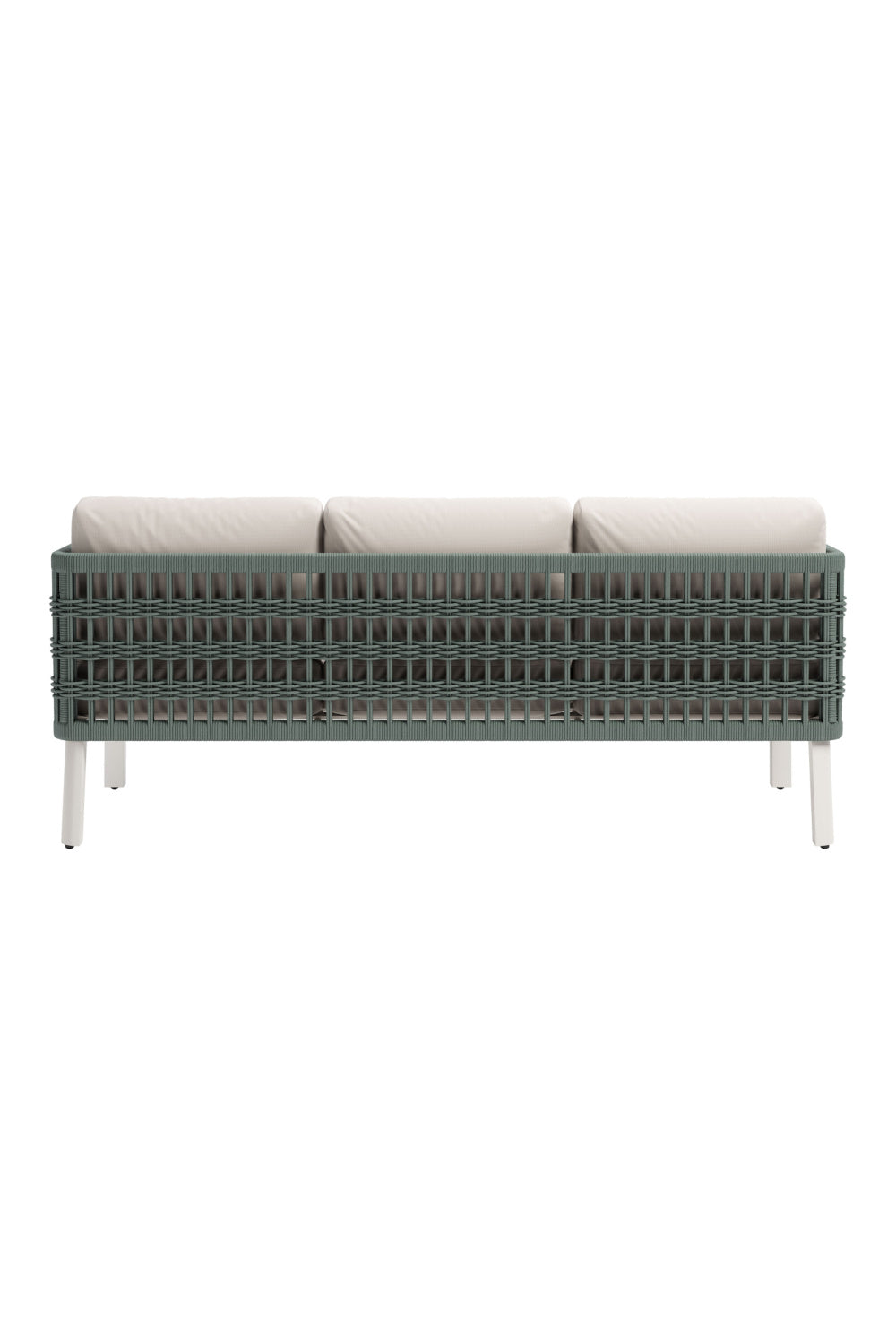 White Olefin Outdoor Sofa | OROA Modern Bridgehampton | Oroa.com