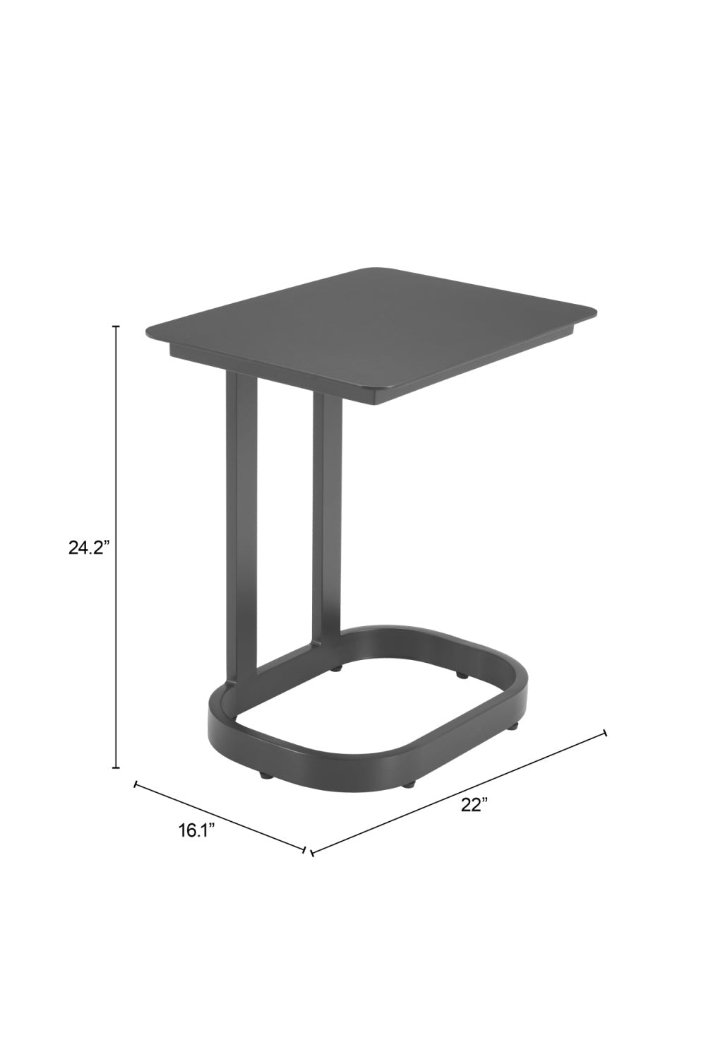 Outdoor Aluminum End Table | OROA Modern Friss | Oroa.com