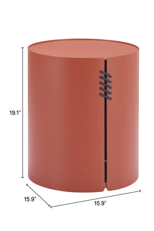 Brown Aluminum Outdoor Side Table | OROA Modern Bayu | Oroa.com