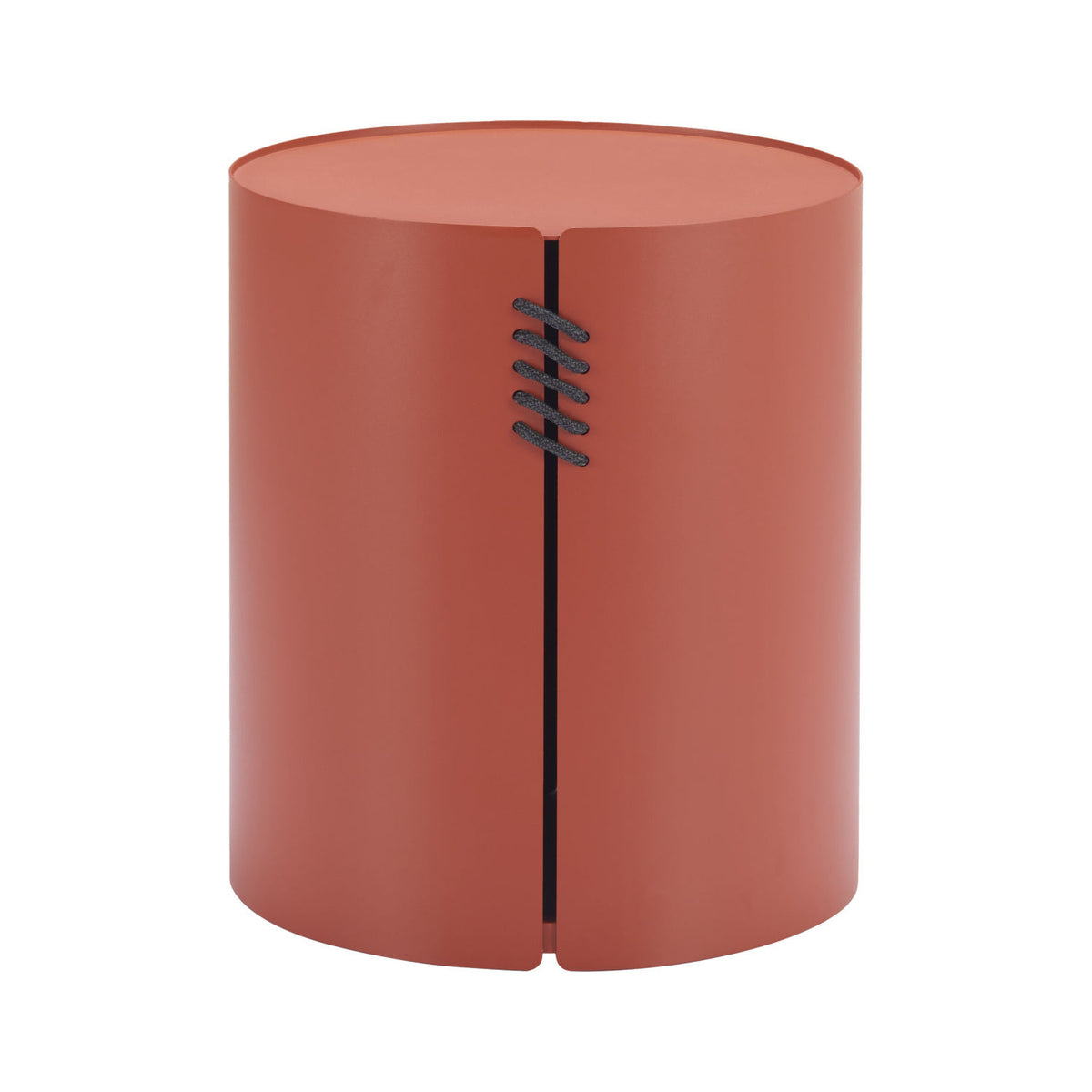 Brown Aluminum Outdoor Side Table | OROA Modern Bayu