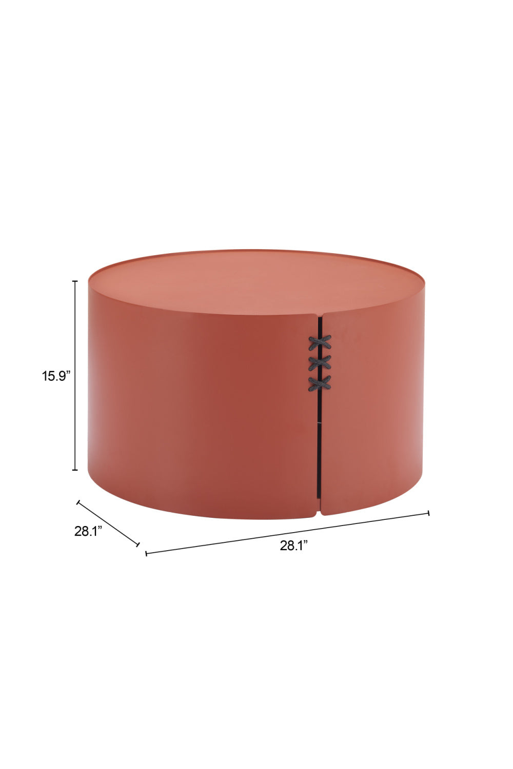 Brown Aluminum Outdoor Coffee Table | OROA Modern Bayu | Oroa.com