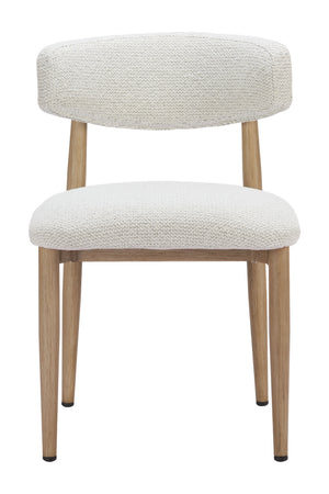 White Padded Outdoor Dining Chair | OROA Modern Bege | Oroa.com