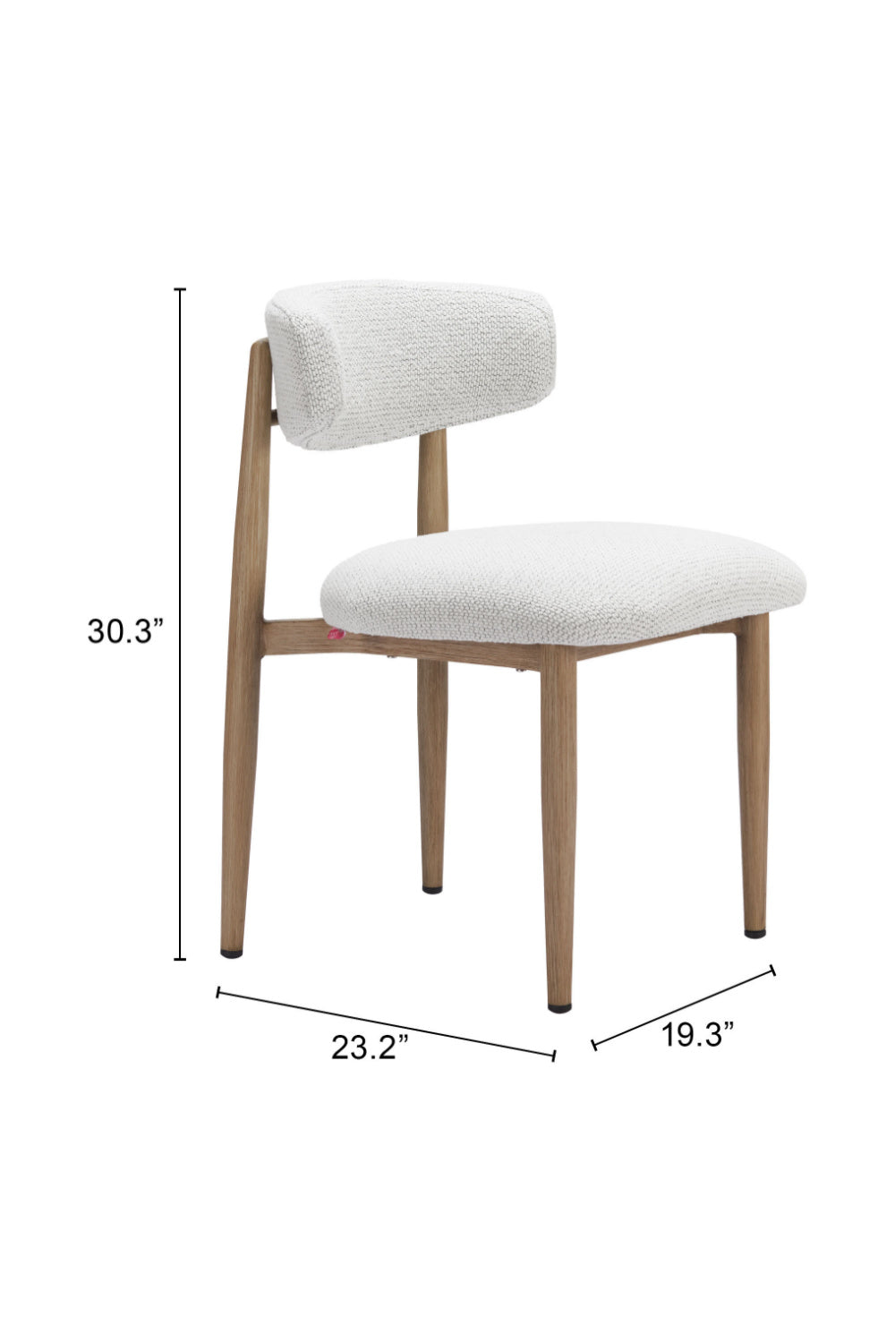 White Padded Outdoor Dining Chair | OROA Modern Bege | Oroa.com