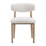 White Padded Outdoor Dining Chair | OROA Modern Bege