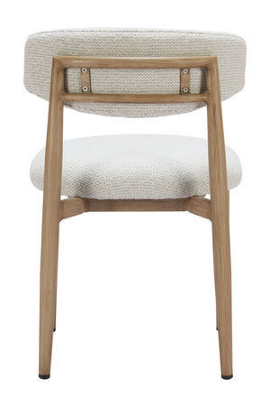 White Padded Outdoor Dining Chair | OROA Modern Bege | Oroa.com