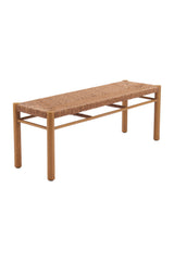 Rattan Look Outdoor Bench | OROA Modern Iska | Oroa.com