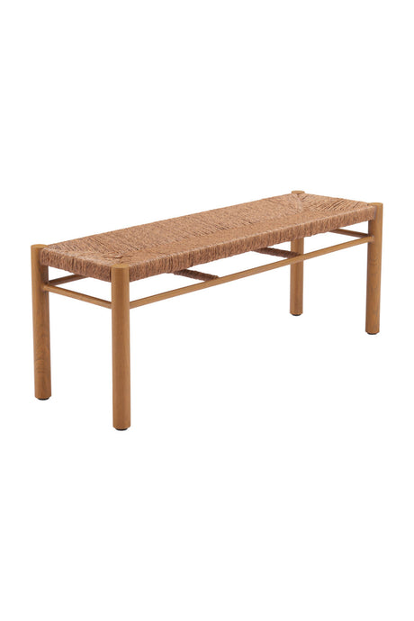 Rattan Look Outdoor Bench | OROA Modern Iska | Oroa.com