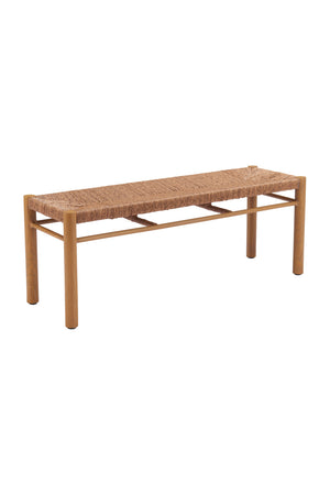 Rattan Look Outdoor Bench | OROA Modern Iska | Oroa.com