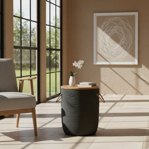 Painted Acacia Wood Outdoor Side Table | OROA Modern Beban