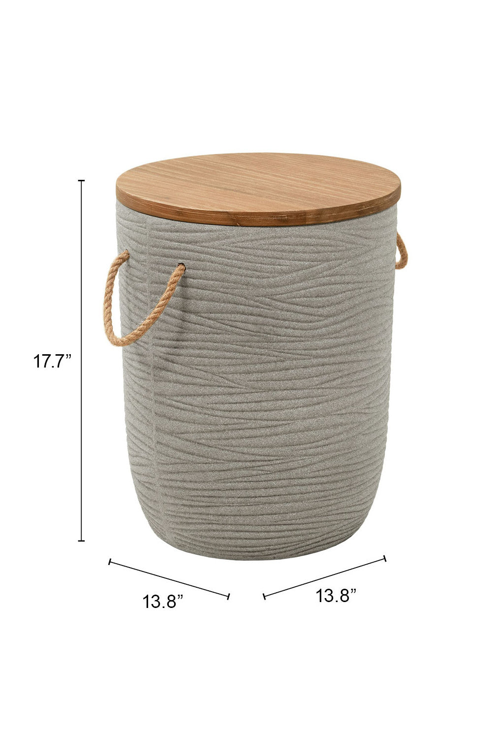 Gray Terrazzo Outdoor Side Table | OROA Modern Biban | Oroa.com