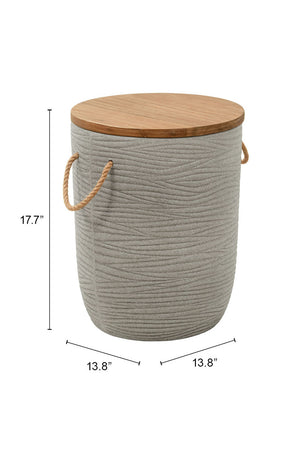 Gray Terrazzo Outdoor Side Table | OROA Modern Biban | Oroa.com