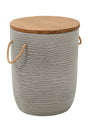 Gray Terrazzo Outdoor Side Table | OROA Modern Biban | Oroa.com