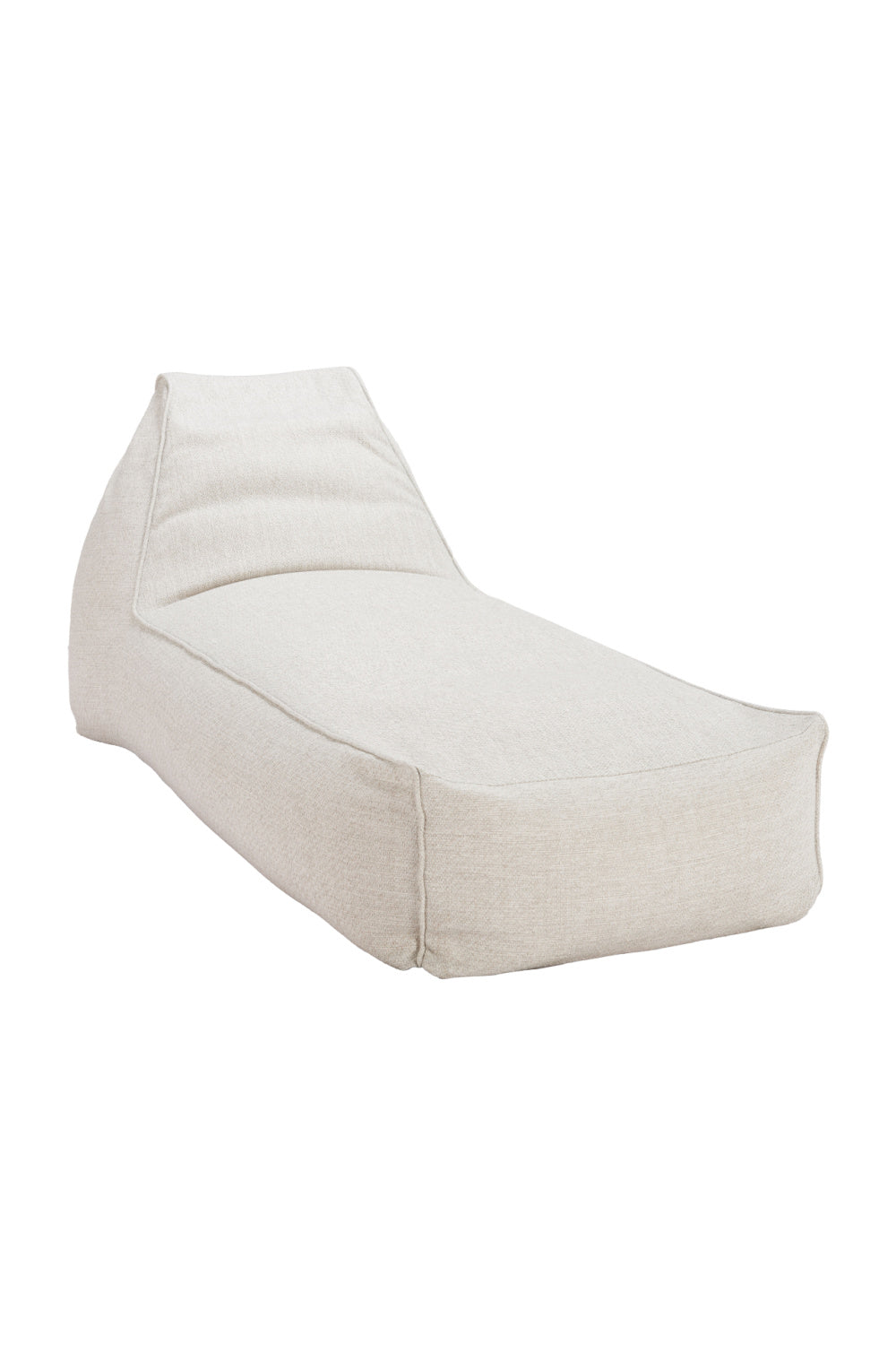 Beige Olefin Outdoor Chaise Lounge | OROA Modern Kalm | Oroa.com