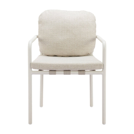 Beige Upholstered Outdoor Dining Chairs (2) | OROA Modern Aite | Oroa.com