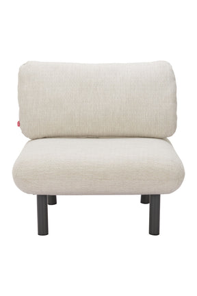 Beige Olefin Outdoor Accent Chair | OROA Modern Aperto | Oroa.com