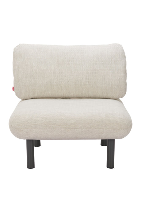 Beige Olefin Outdoor Accent Chair | OROA Modern Aperto | Oroa.com