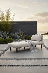 Beige Olefin Outdoor Chaise | OROA Modern Aperto | Oroa.com
