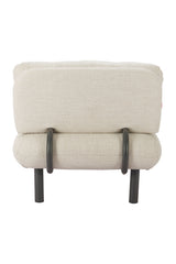Beige Olefin Outdoor Chaise | OROA Modern Aperto | Oroa.com
