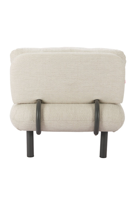 Beige Olefin Outdoor Chaise | OROA Modern Aperto | Oroa.com