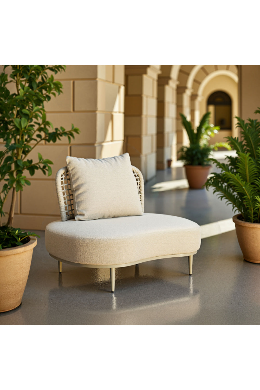 Rattan Weave Outdoor Accent Chair | OROA Modern Ruhe | Oroa.com