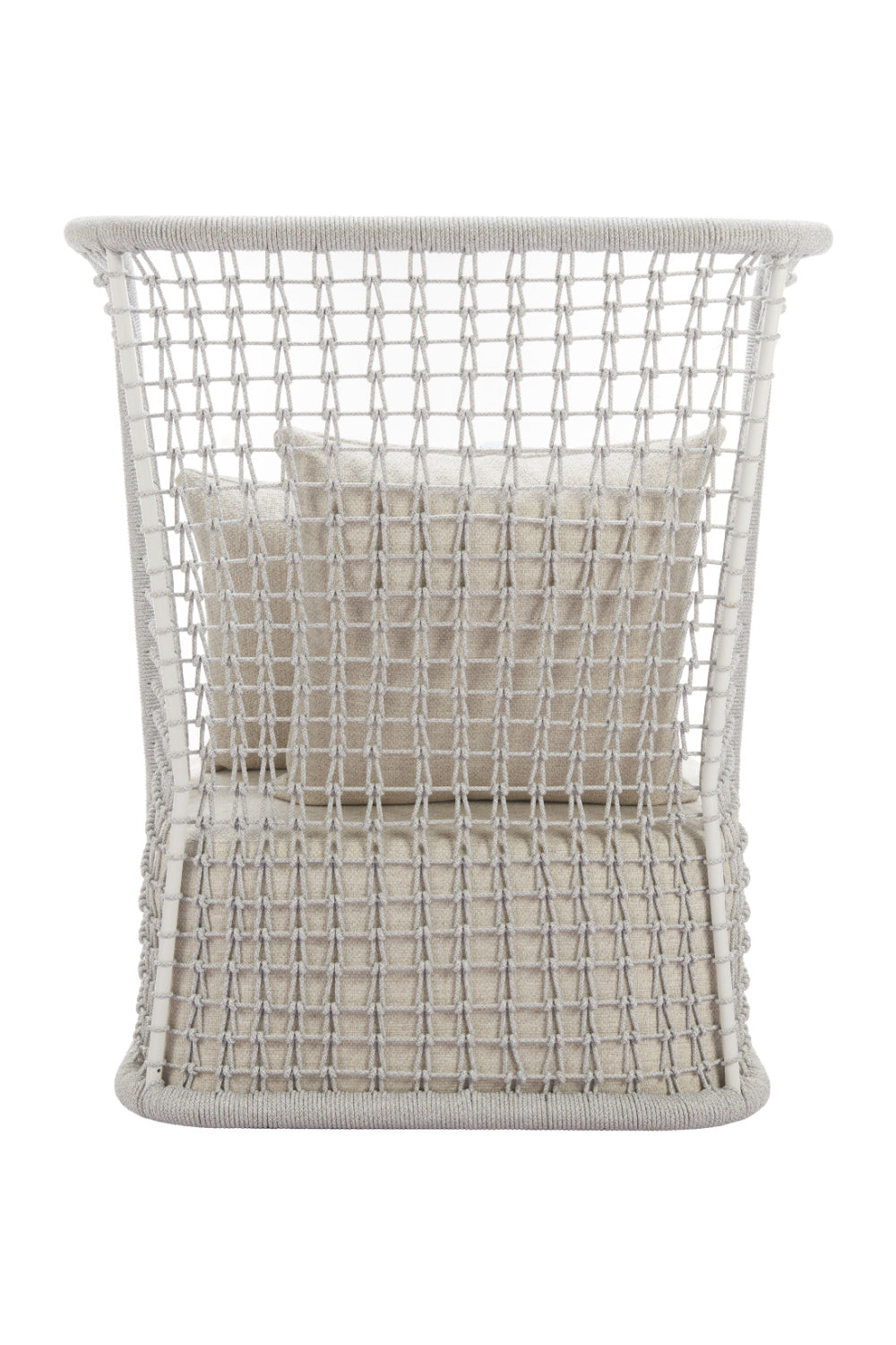 Weaved Back Outdoor Accent Chair | OROA Modern Hudu | Oroa.com