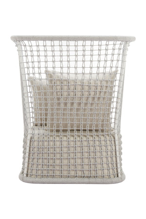 Weaved Back Outdoor Accent Chair | OROA Modern Hudu | Oroa.com