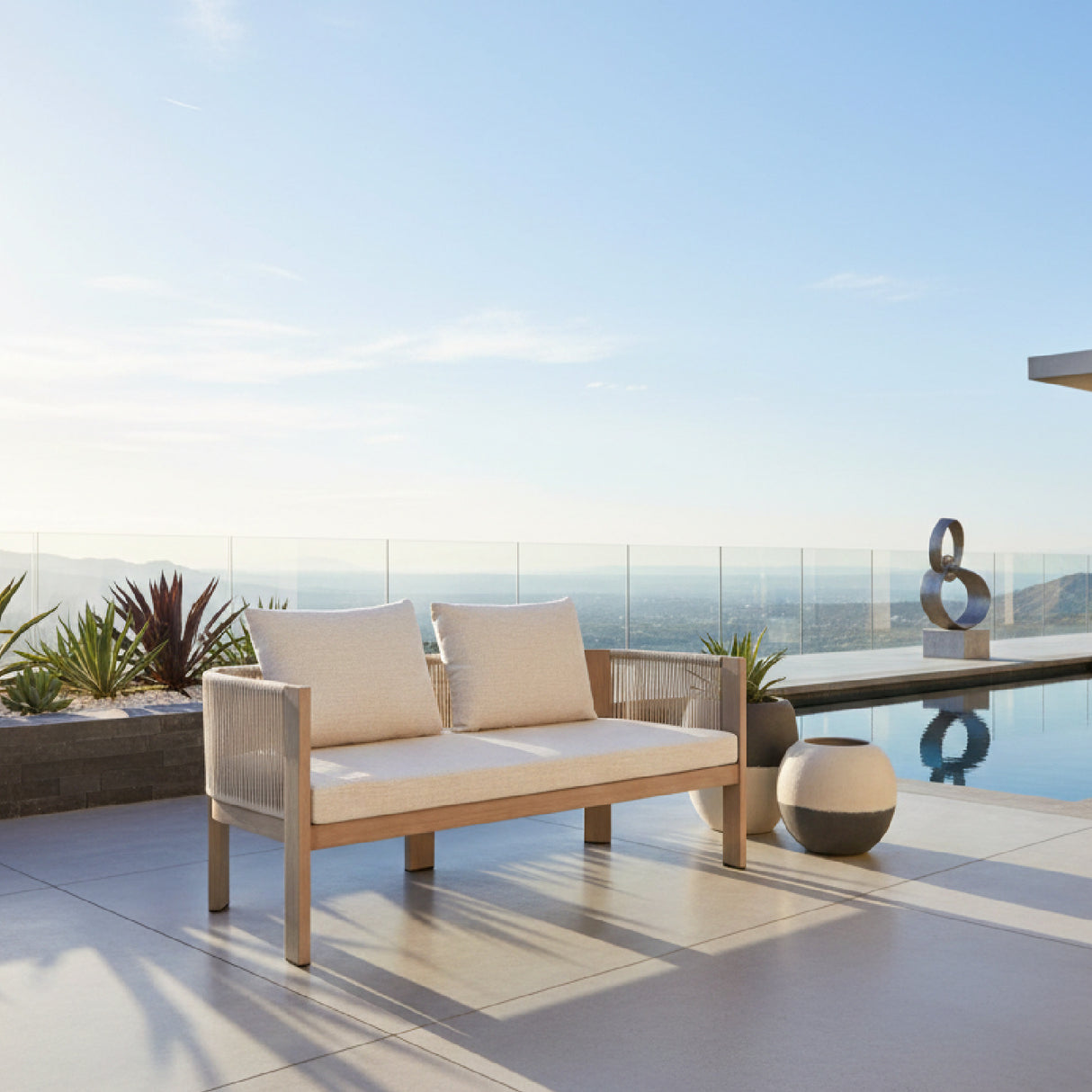 Beige Outdoor Sofa | OROA Modern Rebel | Oroa.com