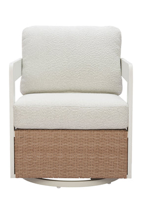 Brown Base Outdoor Swivel Chair | OROA Modern Gelo | Oroa.com