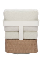 Brown Base Outdoor Swivel Chair | OROA Modern Gelo | Oroa.com