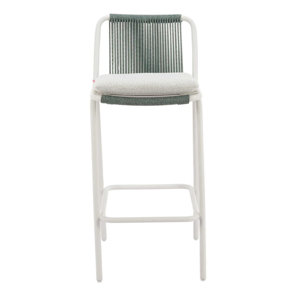 Green Outdoor Bar Stool Set (2) | OROA Modern Luft