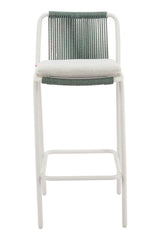 Green Outdoor Bar Stool Set (2) | OROA Modern Luft | Oroa.com