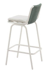 Green Outdoor Bar Stool Set (2) | OROA Modern Luft | Oroa.com