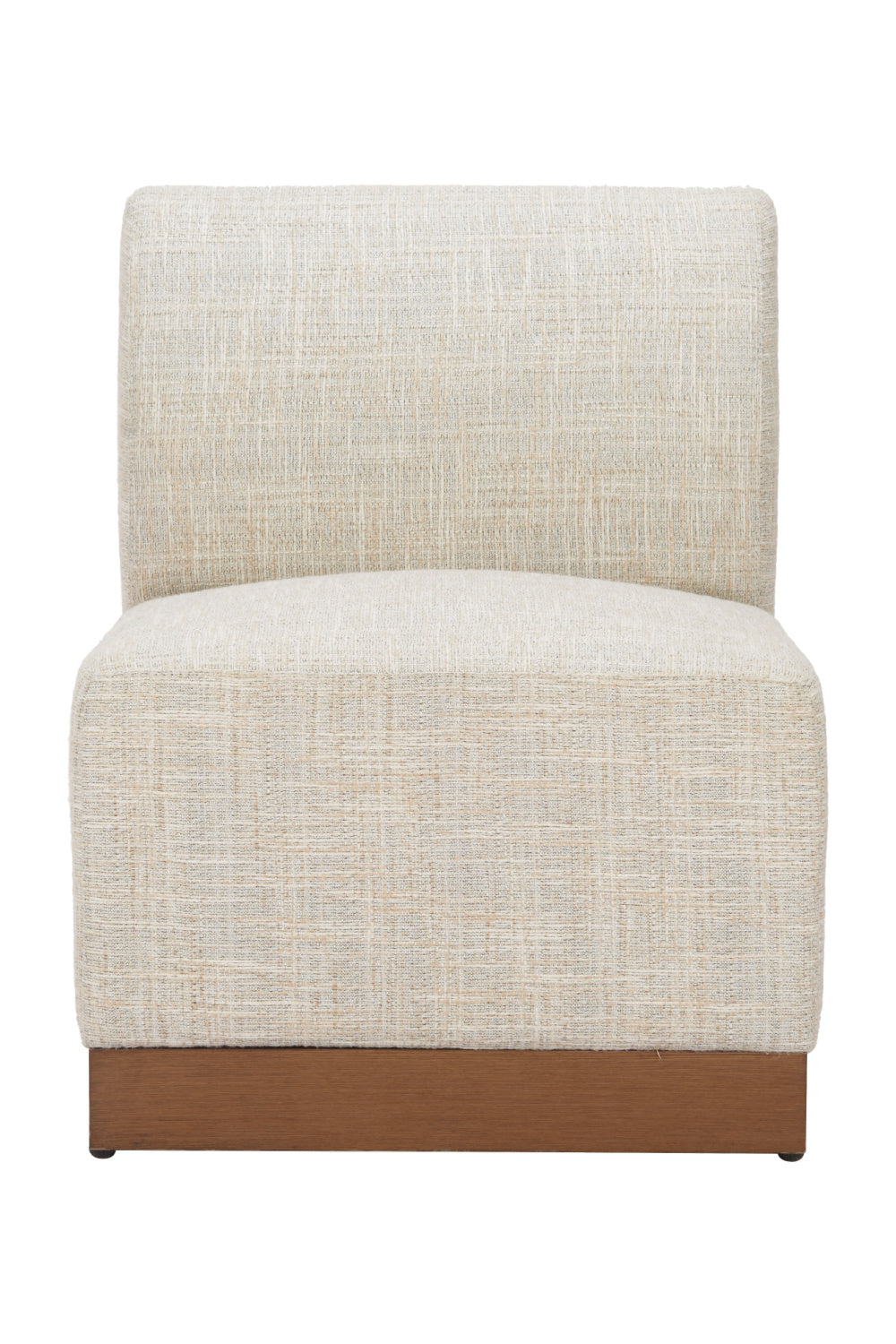 Beige Outdoor Armless Chair | OROA Modern Christy | Oroa.com