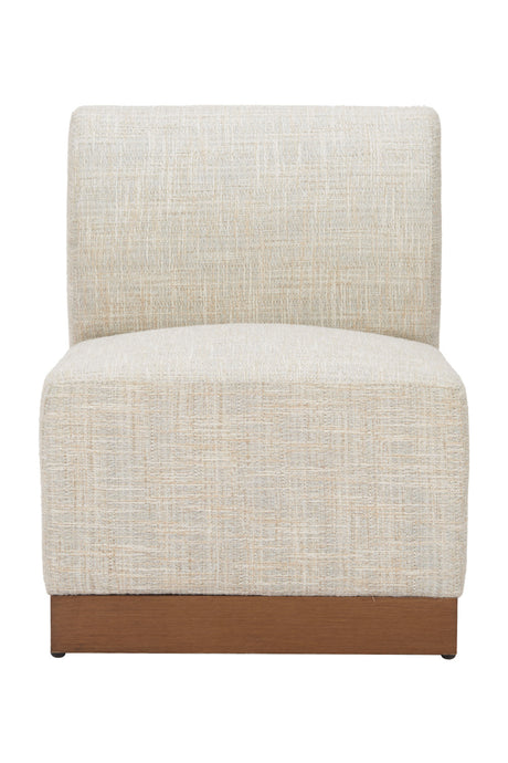 Beige Outdoor Armless Chair | OROA Modern Christy | Oroa.com