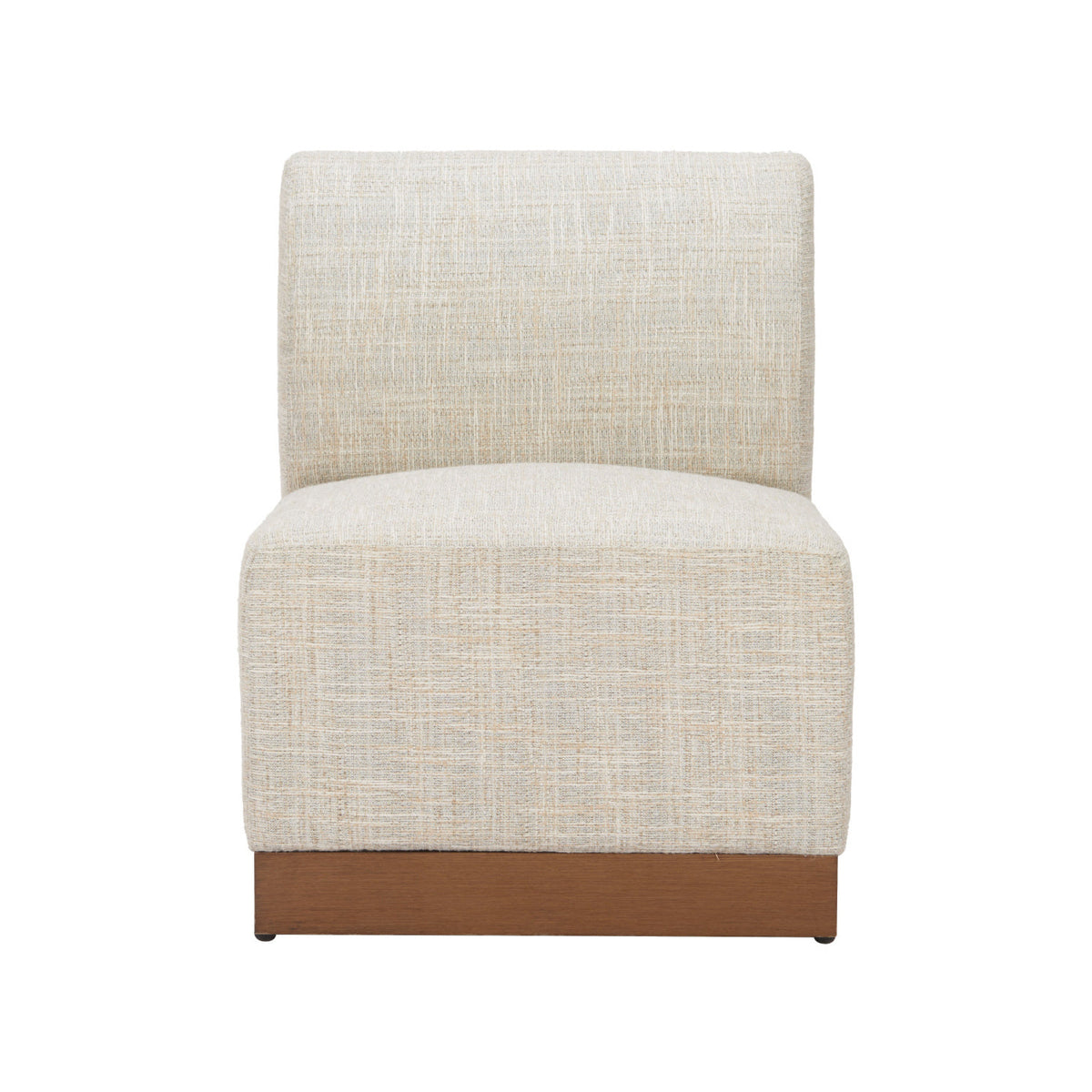 Beige Outdoor Armless Chair | OROA Modern Christy