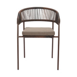 Brown Rattan Outdoor Dining Chairs (2) | OROA Modern Skye