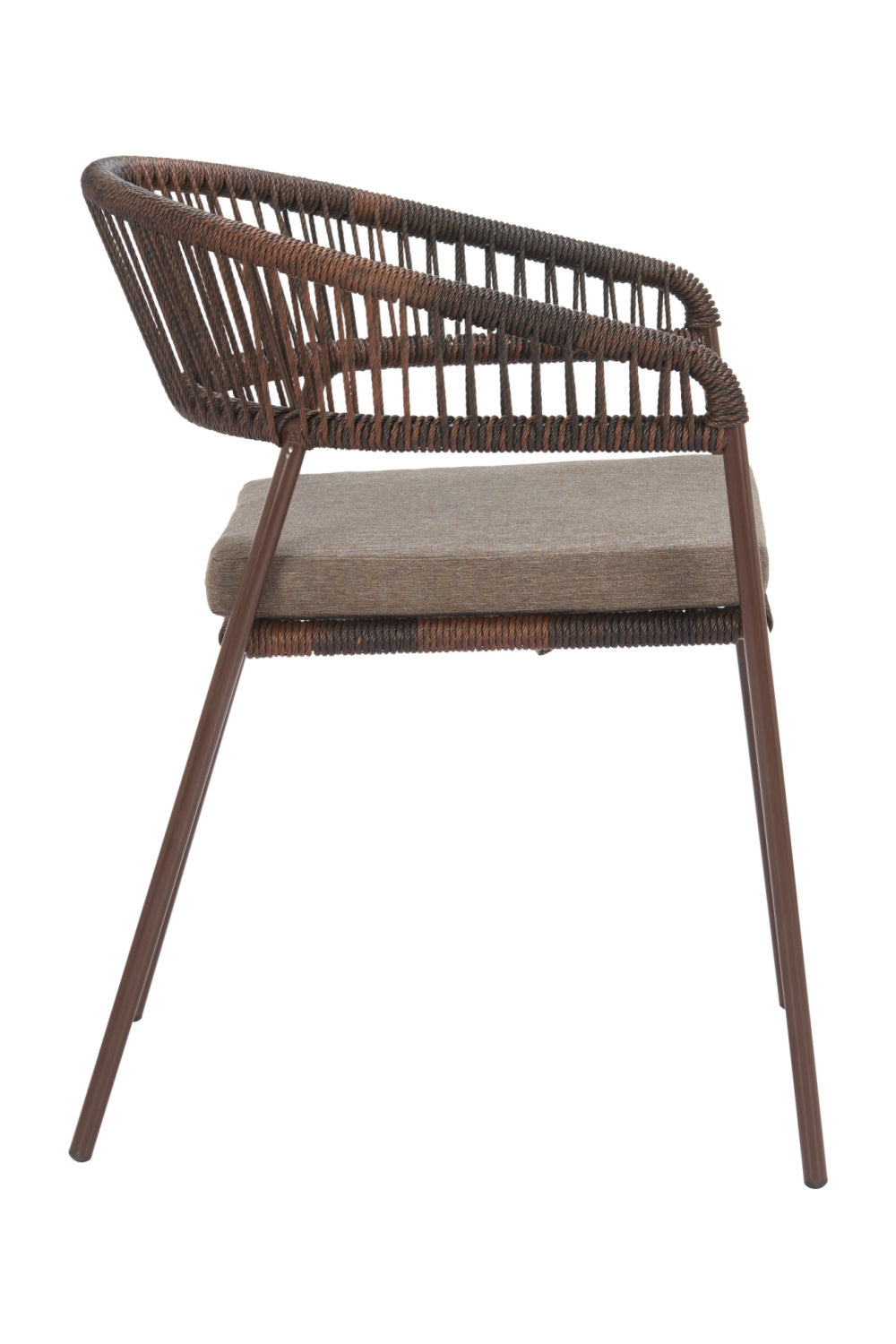 Brown Rattan Outdoor Dining Chairs (2) | OROA Modern Skye | Oroa.com
