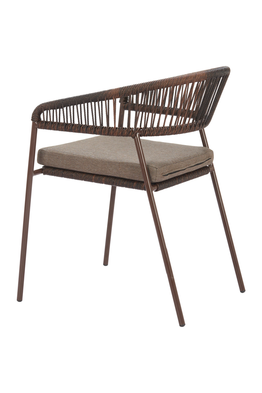 Brown Rattan Outdoor Dining Chairs (2) | OROA Modern Skye | Oroa.com